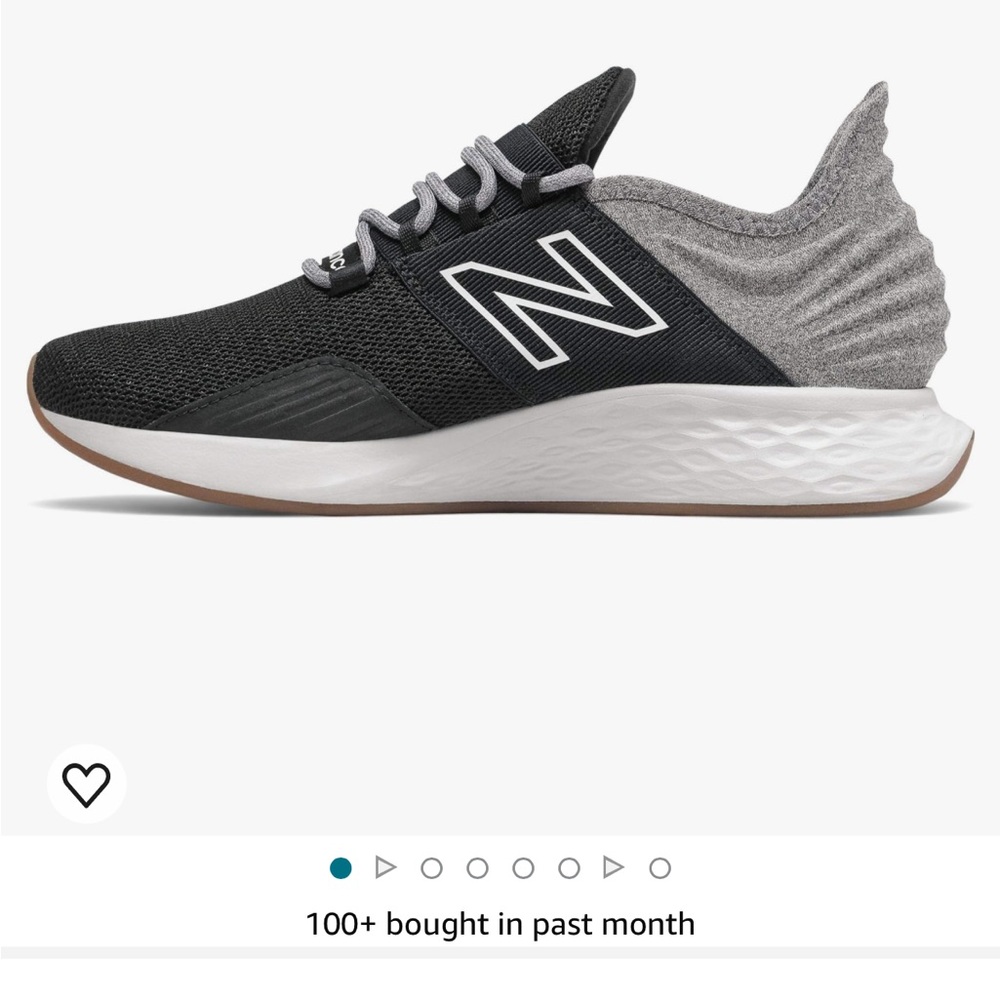 New Balance Fresh Foam Roav V1 Sneaker. Black/Light Aluminum. Size 7 1/2.